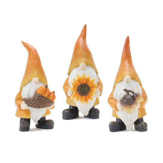 Fall Harvest Gnome Figurine Set